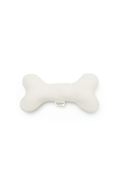 Plush Hemp Dog Bone Toy for Gentle Chewers