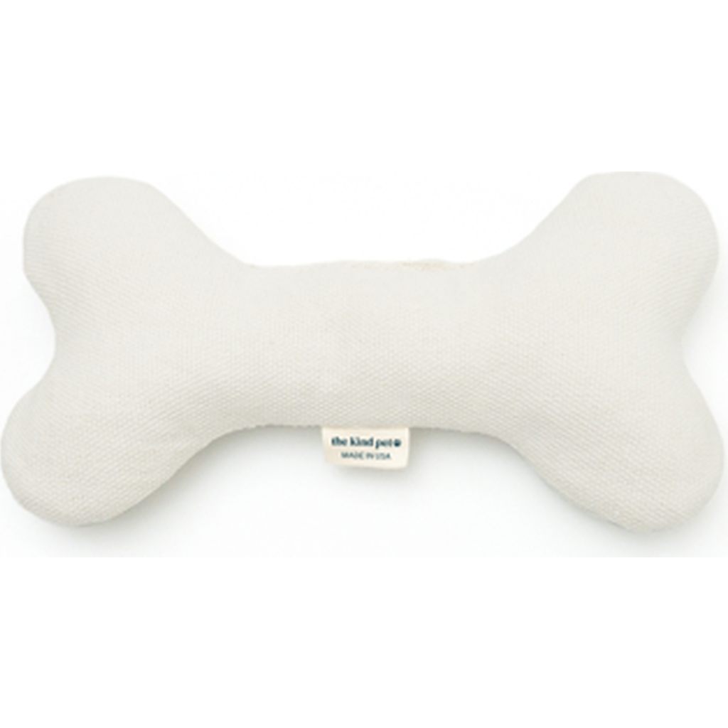 The Kind Pet Plush Hemp Dog Bone Toy for Gentle Chewers in Ivory  product