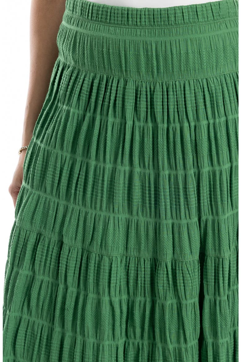 Textured Midi Skirt, Alternate, color, NEW GREEN