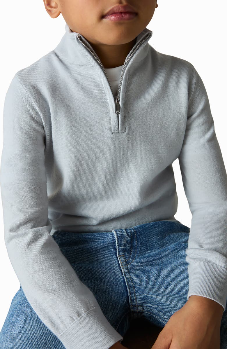 Reiss Kids' Blackhall Jr Half Zip Wool Sweater, Alternate, color, 