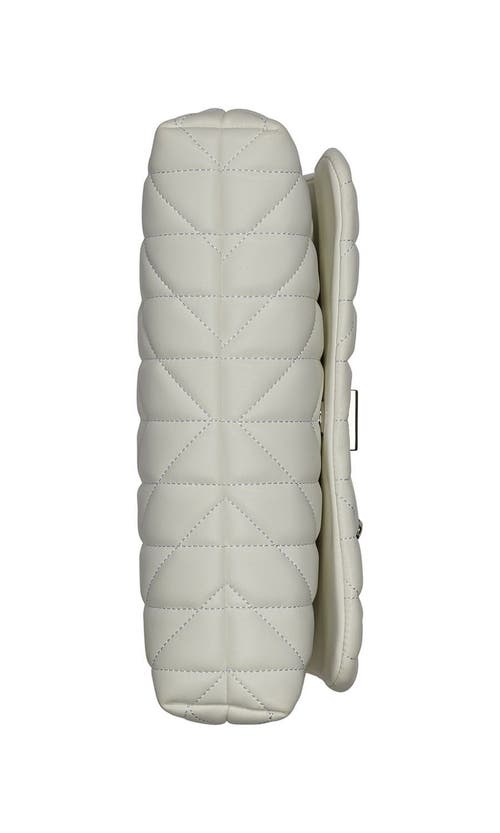 Karl Lagerfeld Paris Lafayette Shoulder In Winter White/silver