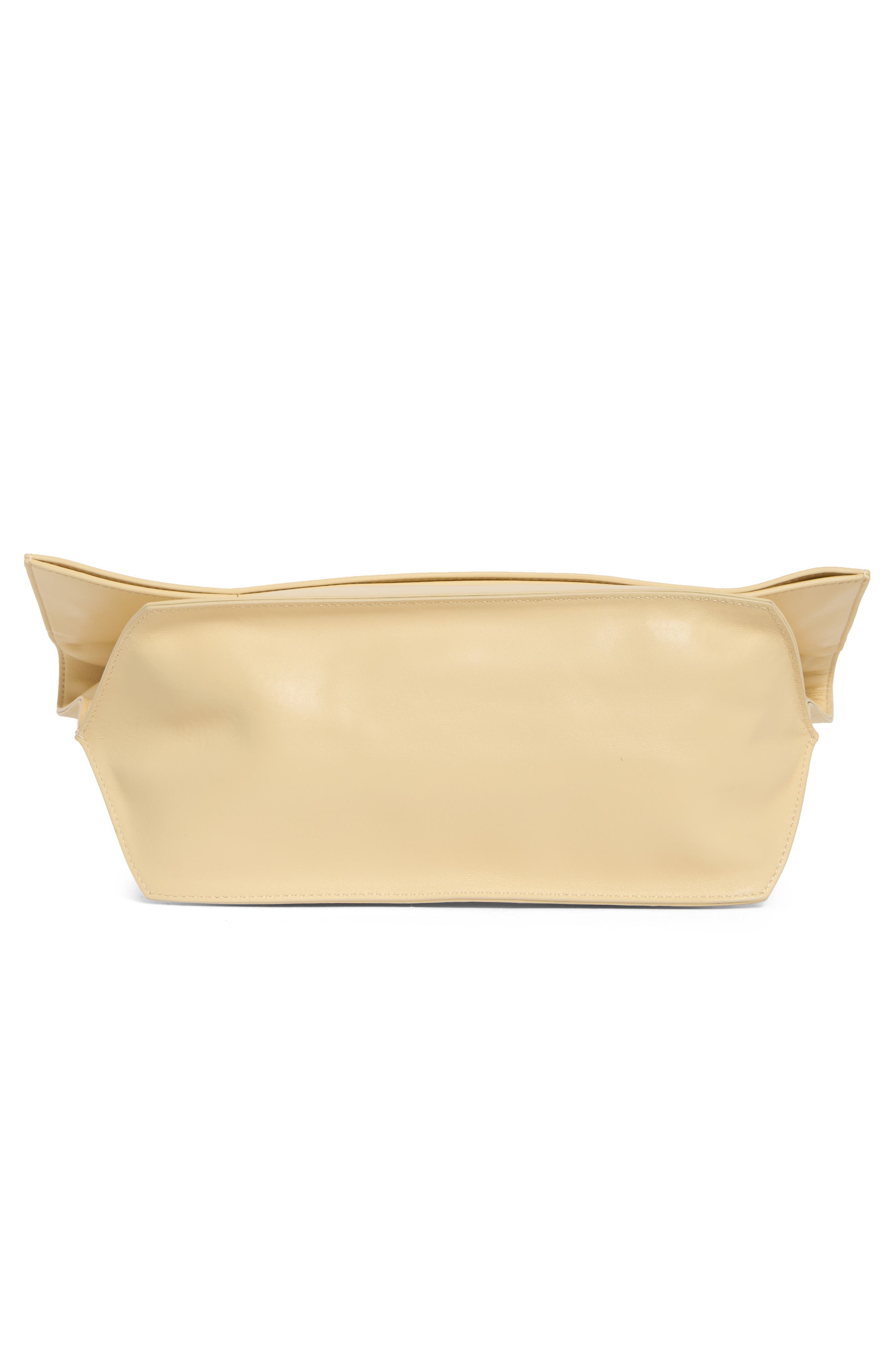 Finn Leather Clutch, Alternate, color, BUTTER