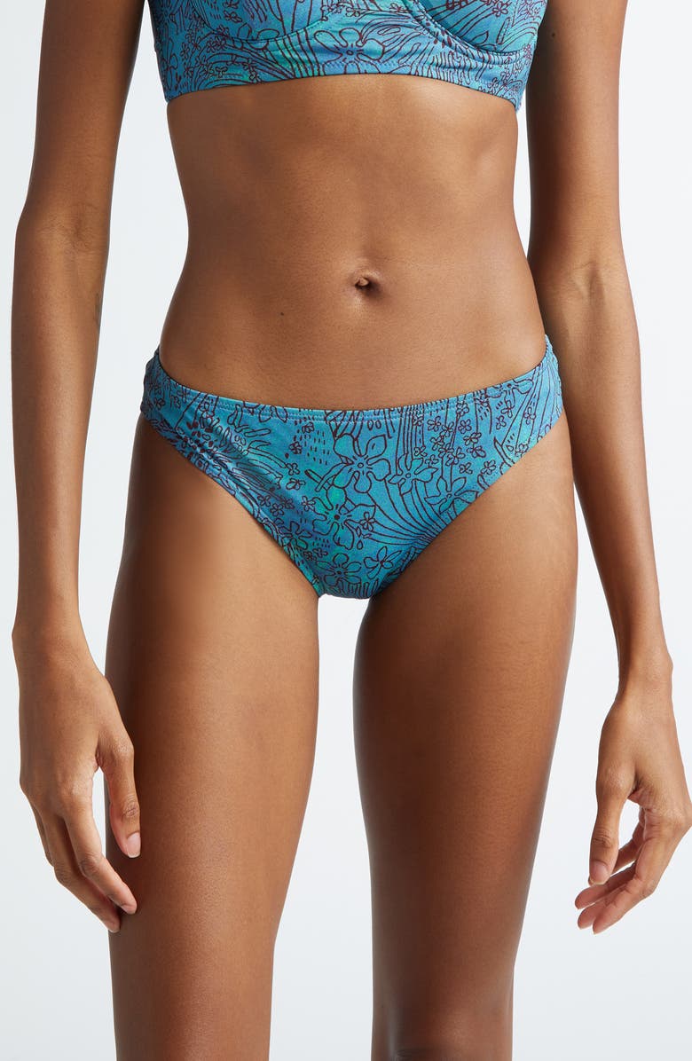 Ulla Johnson Dani Bikini Bottoms, Main, color, Lagoon