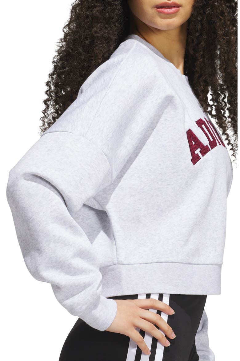 Arched Logo Graphic Sweatshirt, Alternate, color, LIGHT GREY HEATHER