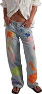 Free People Surfside Patchwork Wide Leg Jeans