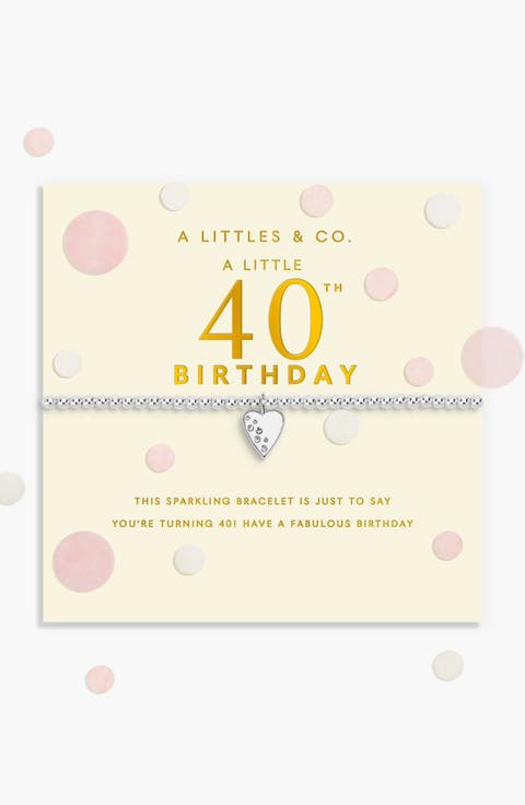 Confetti A Little '40Th Birthday' Bracelet