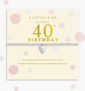 A Littles & Co Confetti A Little '40Th Birthday' Bracelet