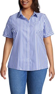 Lands' End Plus Size Wrinkle Free No Iron Shirt