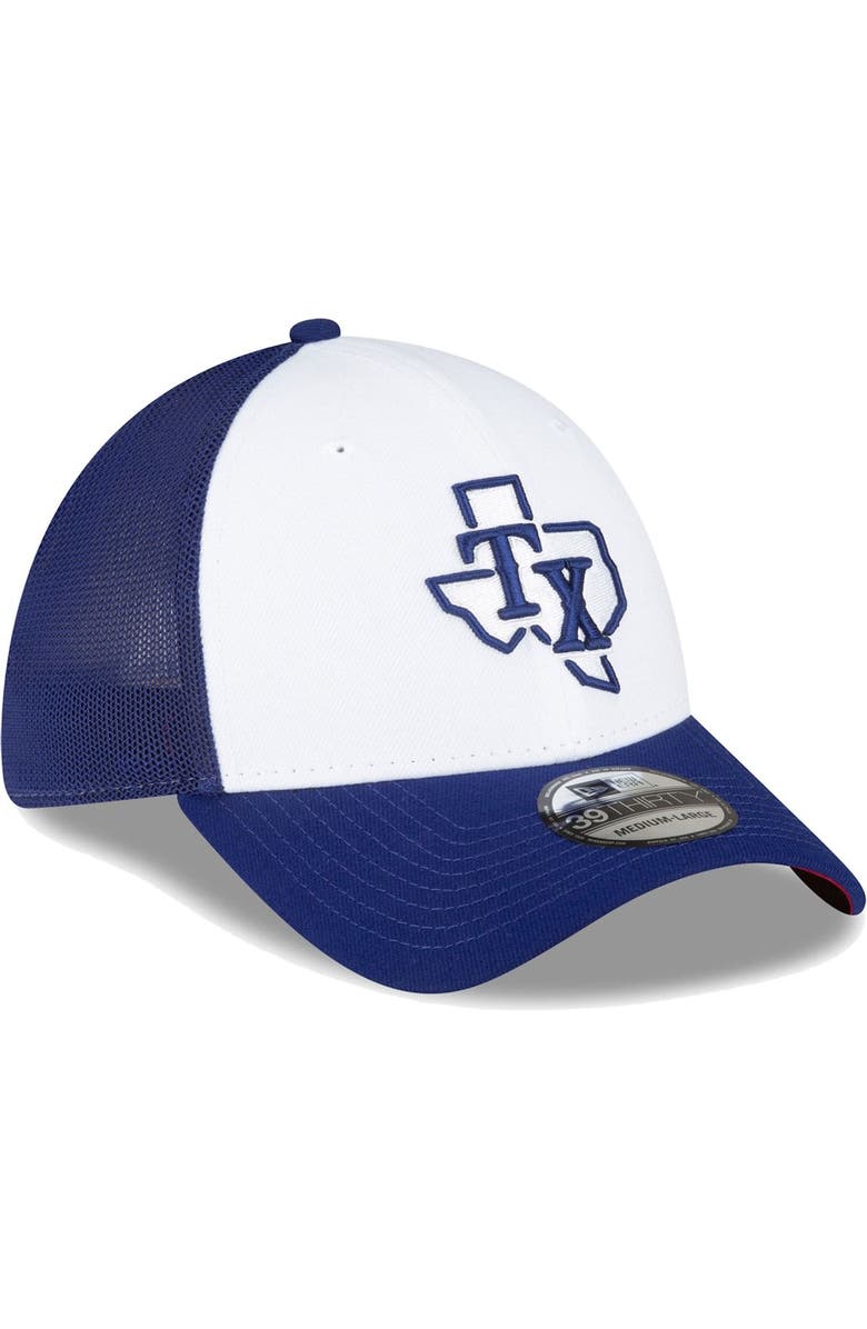 New Era Men's New Era Royal/White Texas Rangers 2023 On-Field Batting Practice 39THIRTY Flex Hat, Alternate, color,