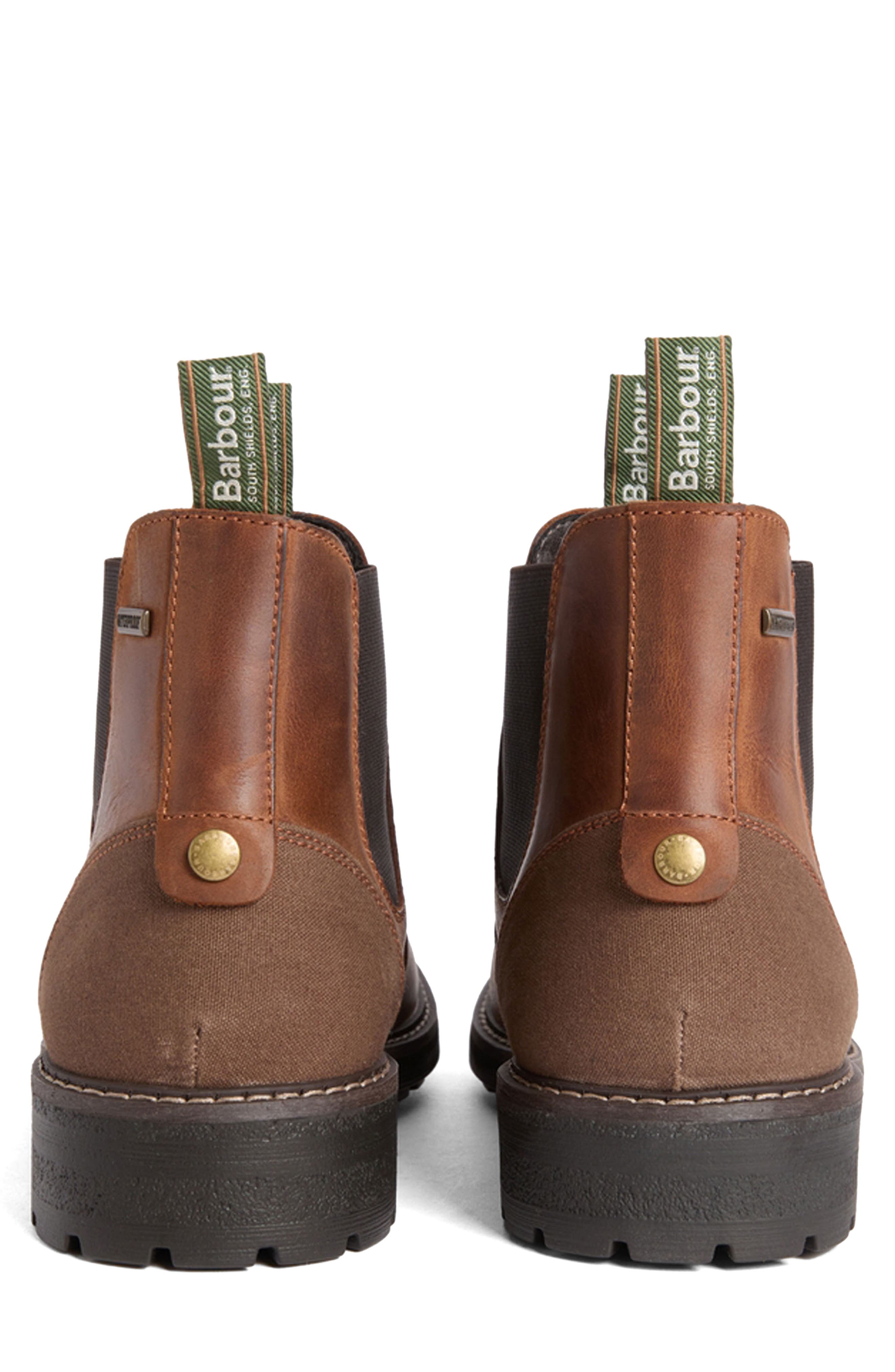 Embleton Waterproof Leather Chelsea Boot, Alternate, color, TEAK