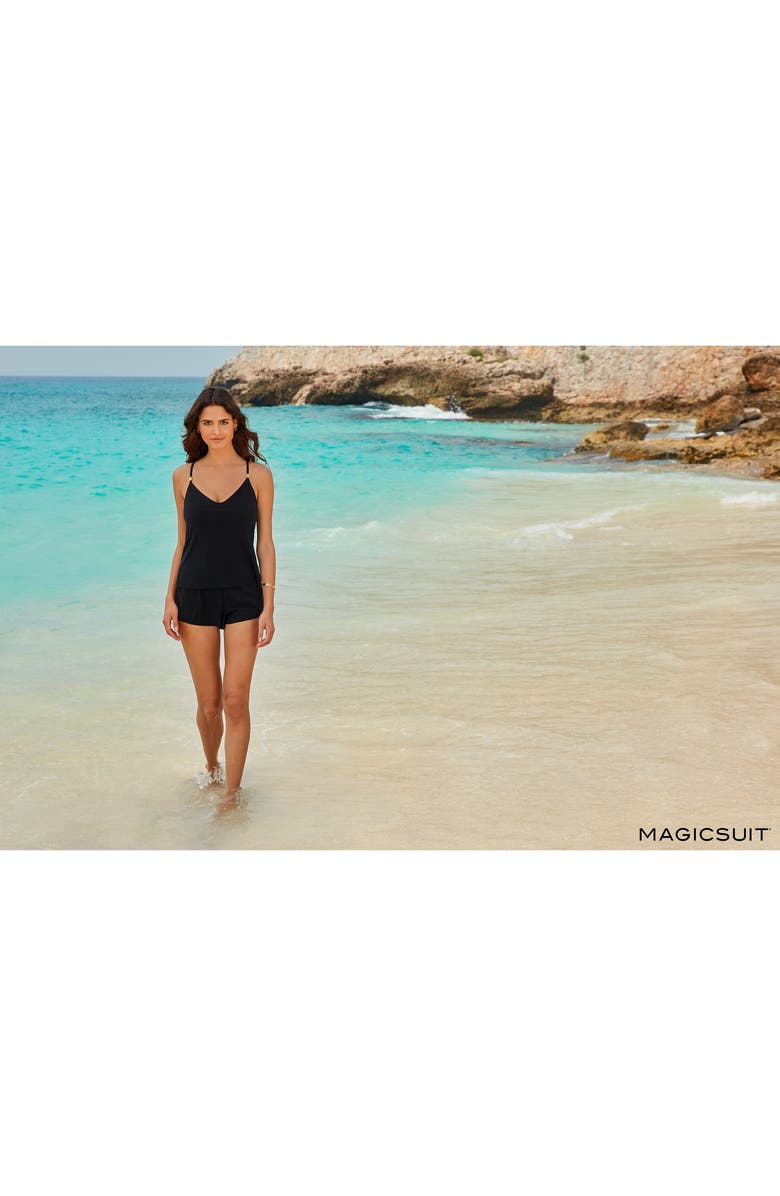 Magicsuit<sup>®</sup> Mila One-Piece Romper Swimsuit, Alternate, color, Black