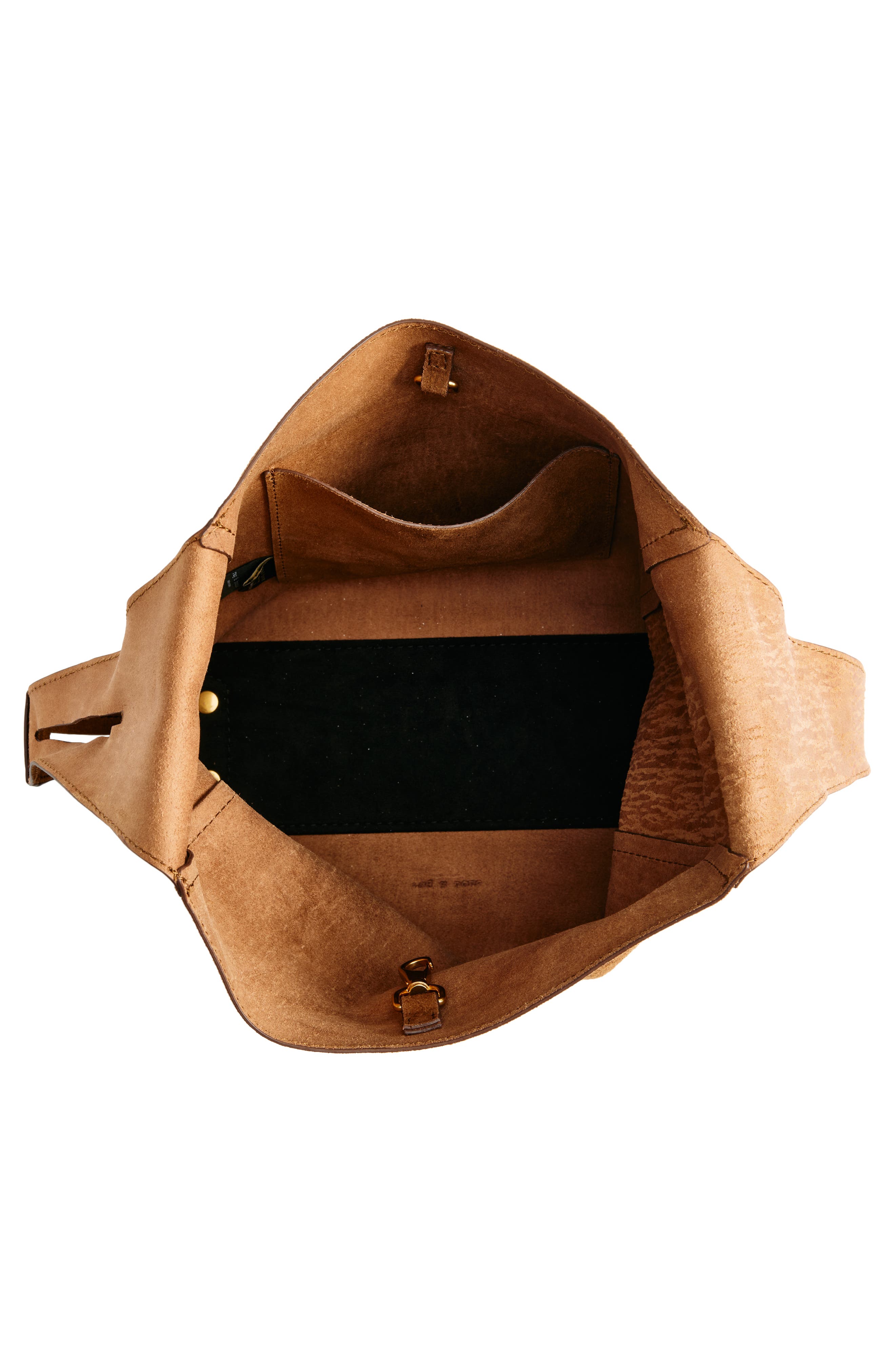 Belize Small Suede Shopper Bag, Alternate, color, BROWN SUEDE