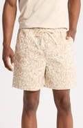DENIM AND FLOWER Textured Pull-On Shorts