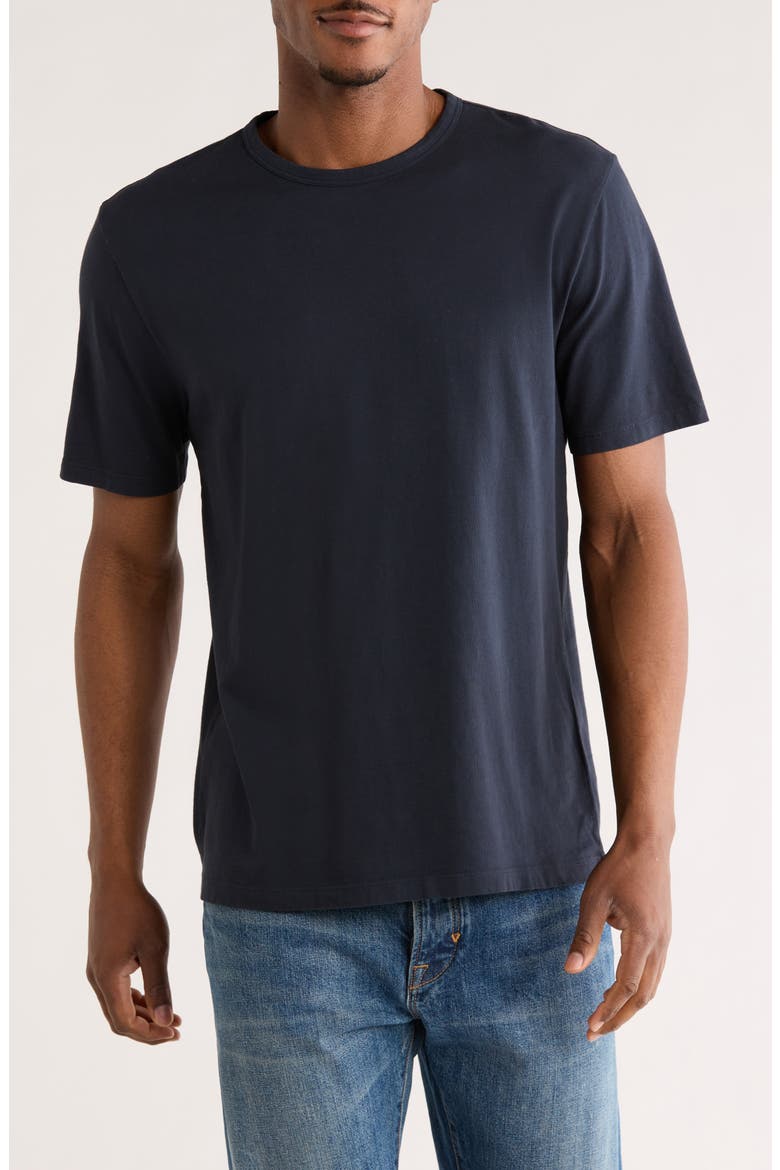 Cotton Crewneck T-Shirt, Main, color, WASHED COASTAL