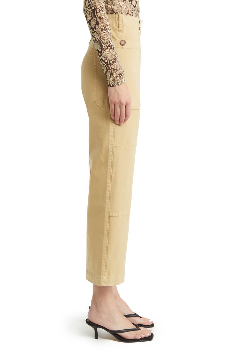 Stretch Cotton Utility Pants, Alternate, color, WASHED TAN