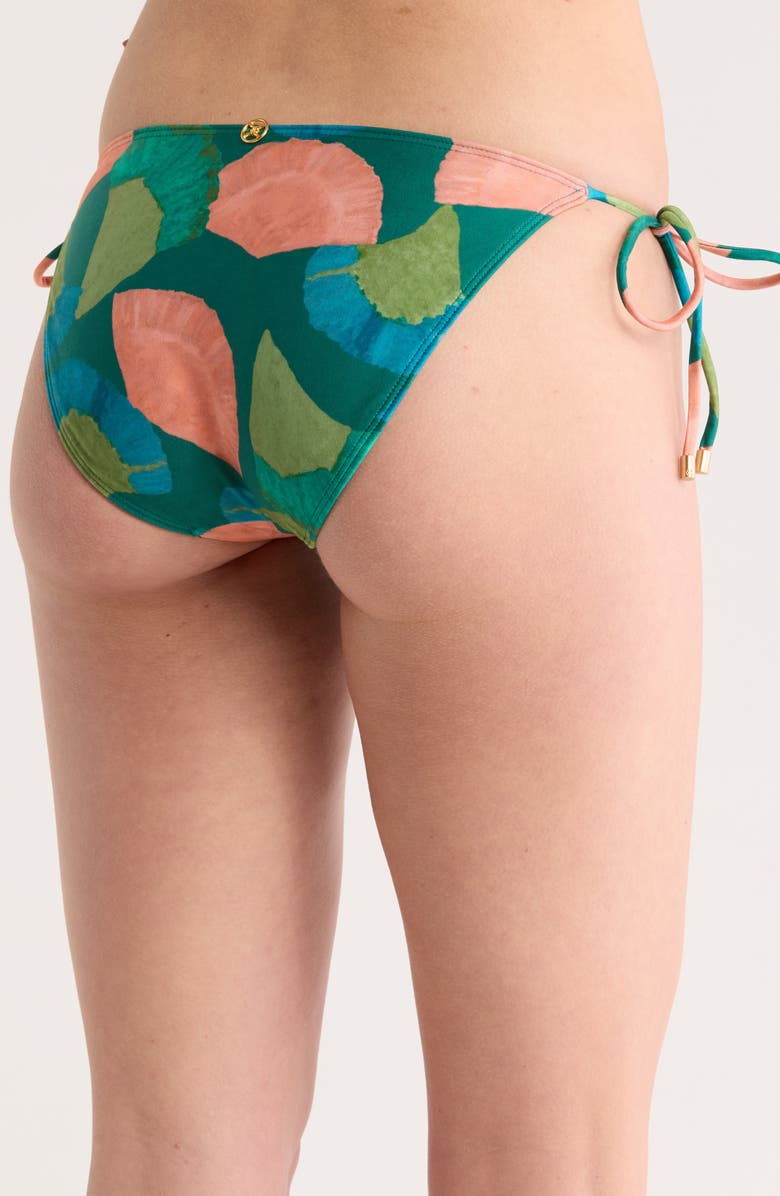 ViX Paula Hermanny Waterlily Side Tie Bikini Bottoms, Alternate, color,