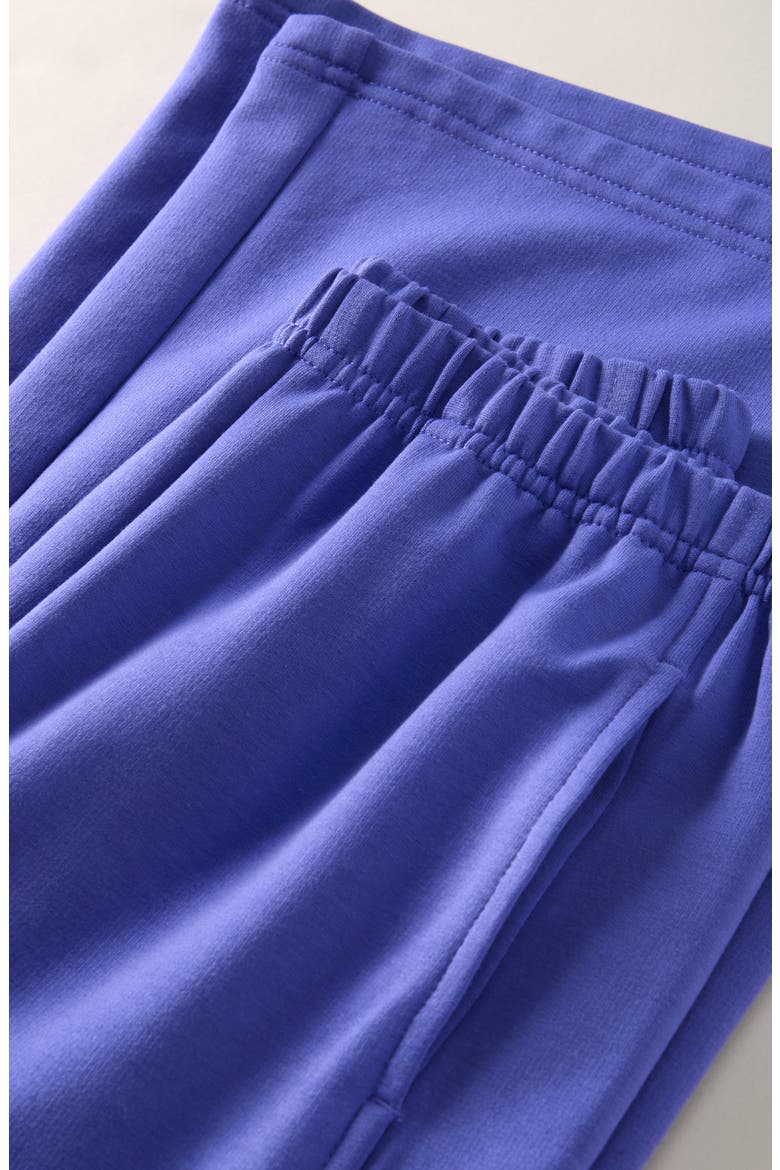Kids' Icon Wide Leg Fleece Pants, Alternate, color, PURPLE FIELD
