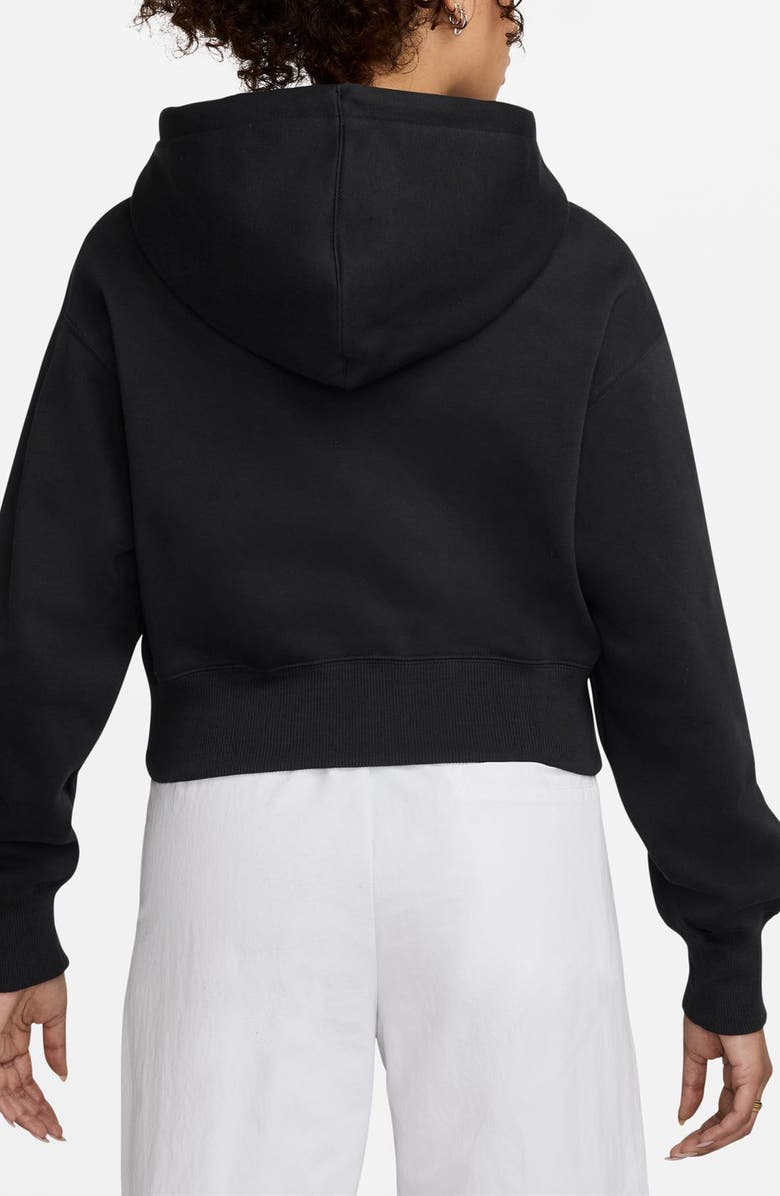 Nike Phoenix Relaxed Fit Cotton Blend Fleece Hoodie, Alternate, color, Black/Sail