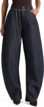 Manière De Voir Enora Hourglass Jean With Chain