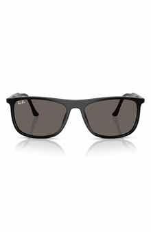 Ray-Ban 58mm Polarized Gradient Square Sunglasses