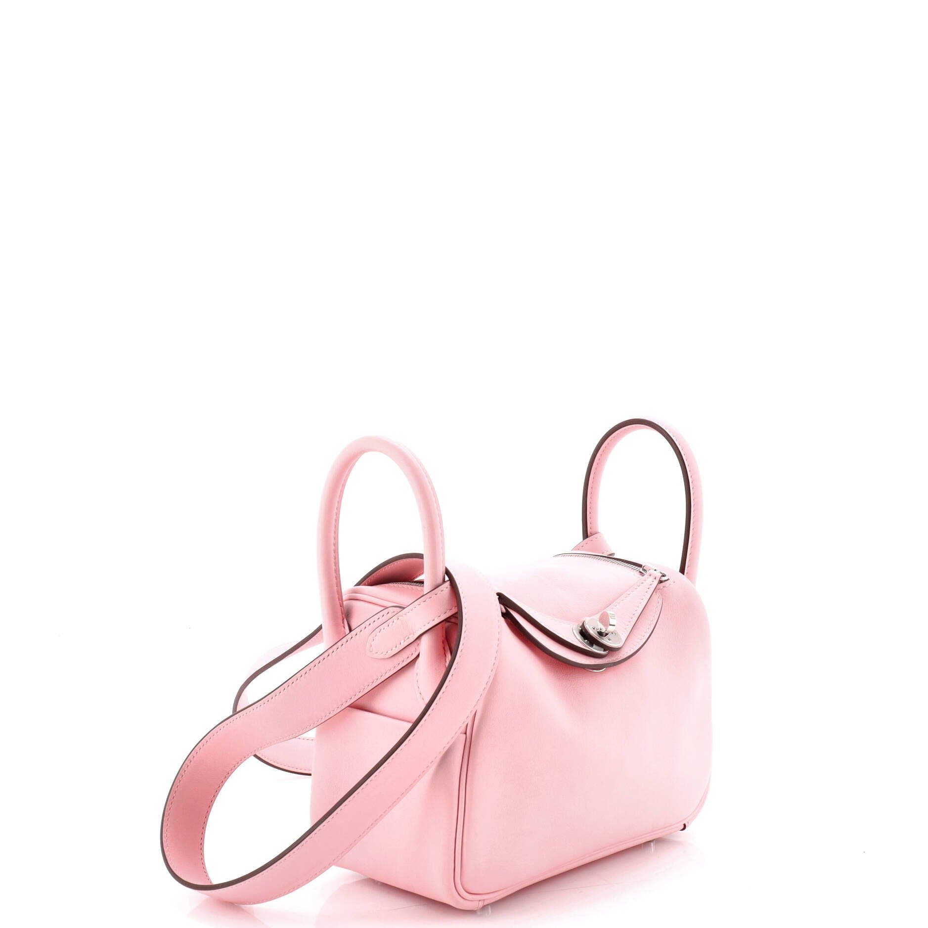Pre-Owned Hermes Lindy Bag Swift Mini, Alternate, color, Rose Sakura