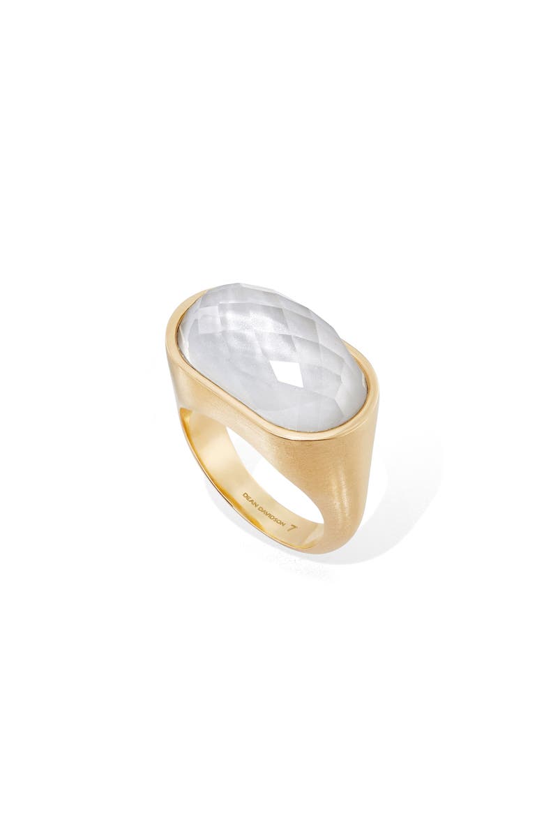 Dean Davidson Mercer Stone Ring, Main, color, Iridescent Pearl/ Gold