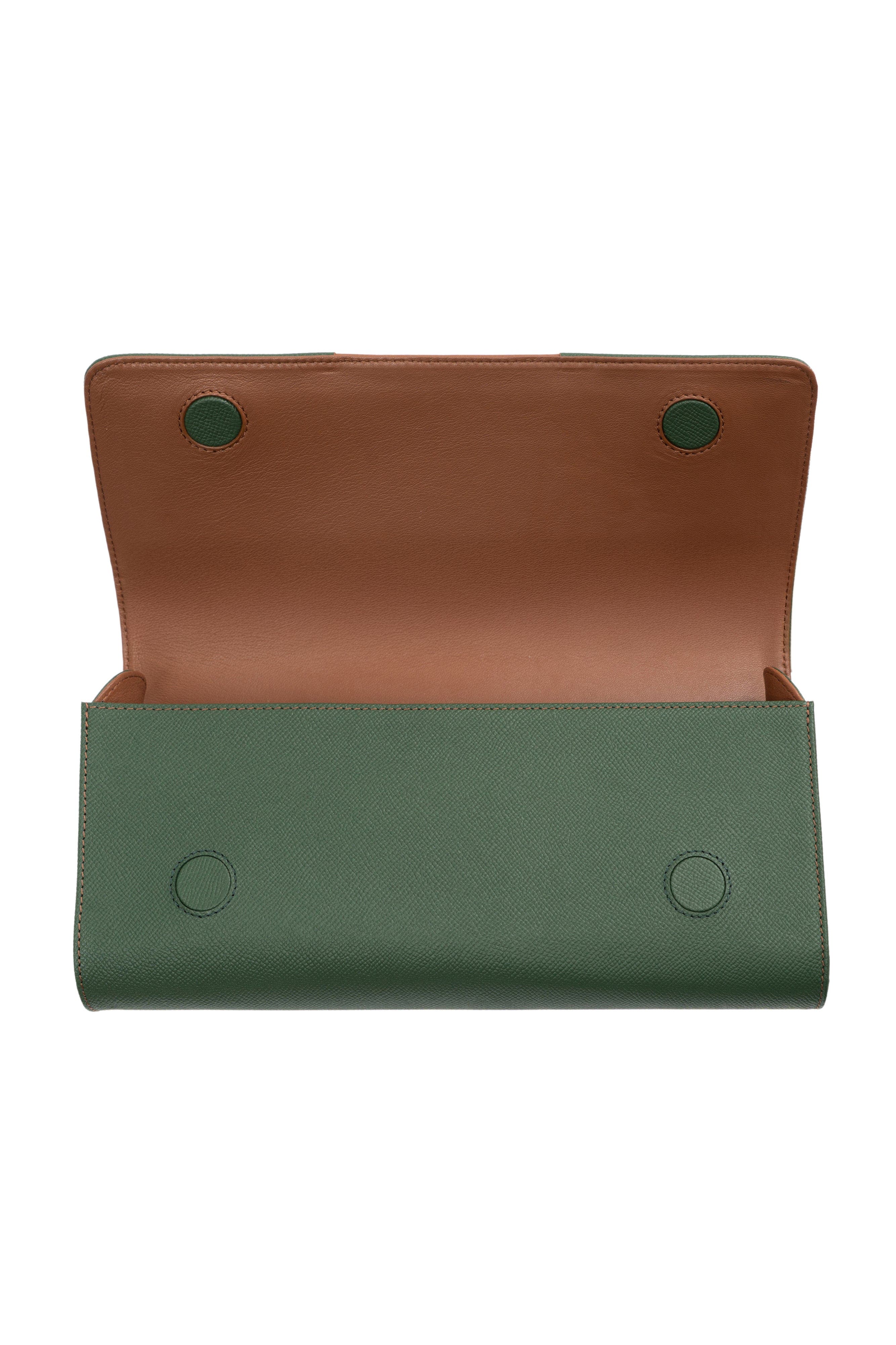 PERRIN PARIS La Parisienne Clutch, Alternate, color, Pine/Auburn