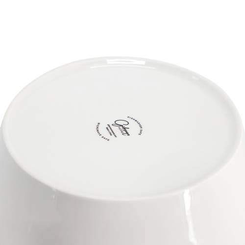 Gibson Home 2 Piece 6.75 Inch Round Fine Ceramic Side Bowl Sets In White