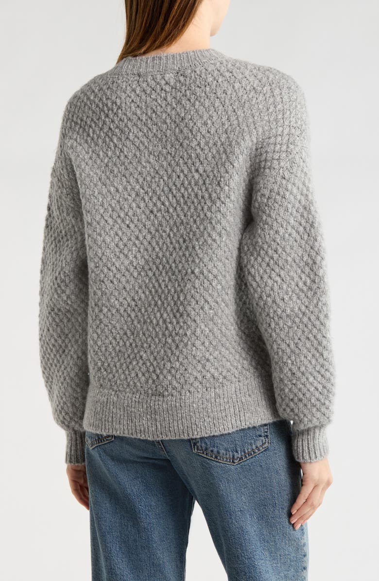 Elodie Crewneck Sweater, Alternate, color, Heather Grey