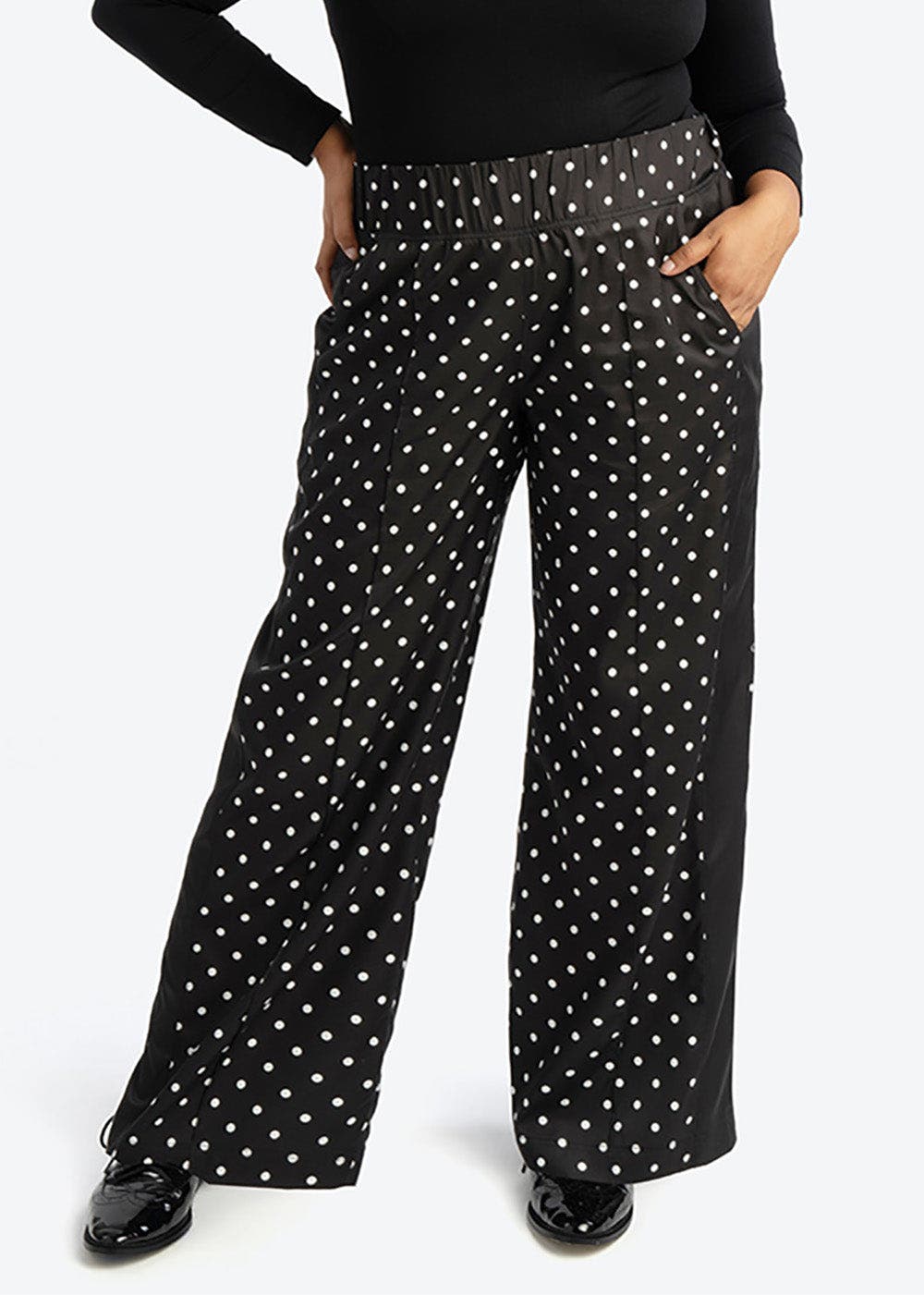 Wide Leg Timeless Dot Pant Plus Size