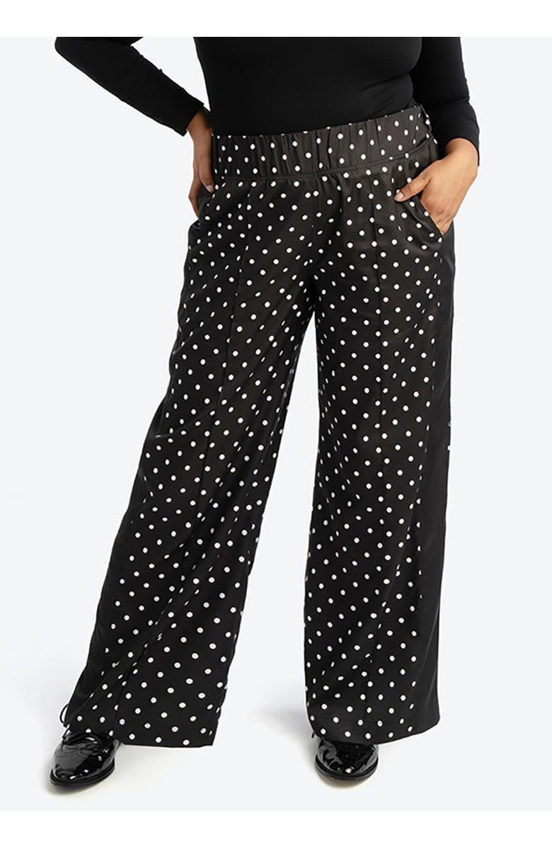 SEE ROSE GO Wide Leg Timeless Dot Pant Plus Size, Main, color, Timeless Dot