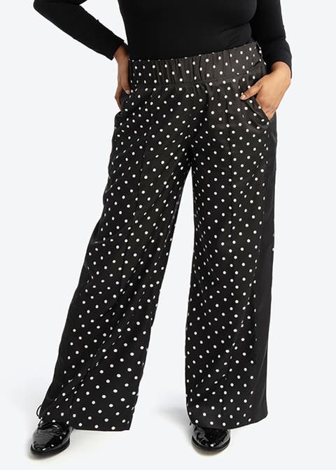 Wide Leg Timeless Dot Pant Plus Size