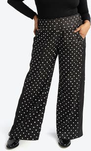 SEE ROSE GO Wide Leg Timeless Dot Pant Plus Size