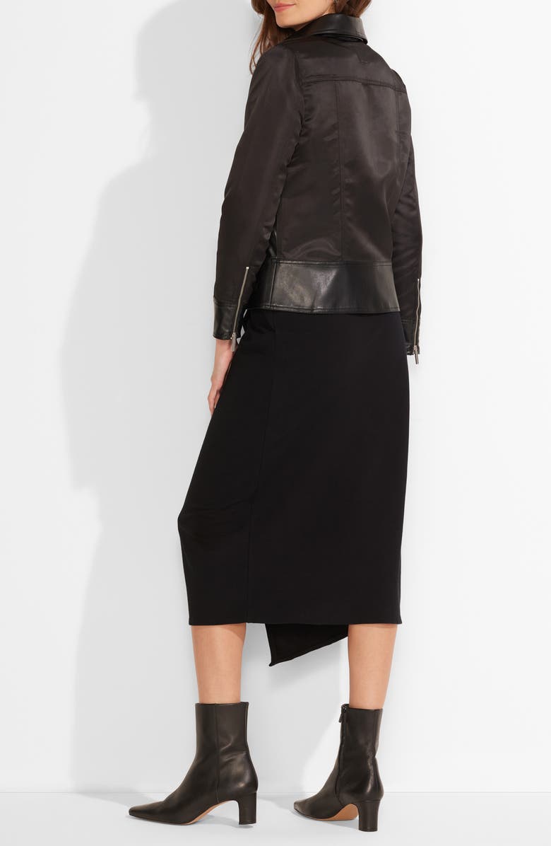 NIC+ZOE Faux Leather Jacket, Alternate, color, Black Onyx