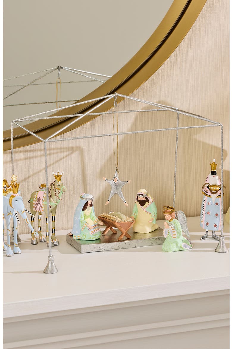 Patience Brewster Silver Nativity Set, Alternate, color, MULTI