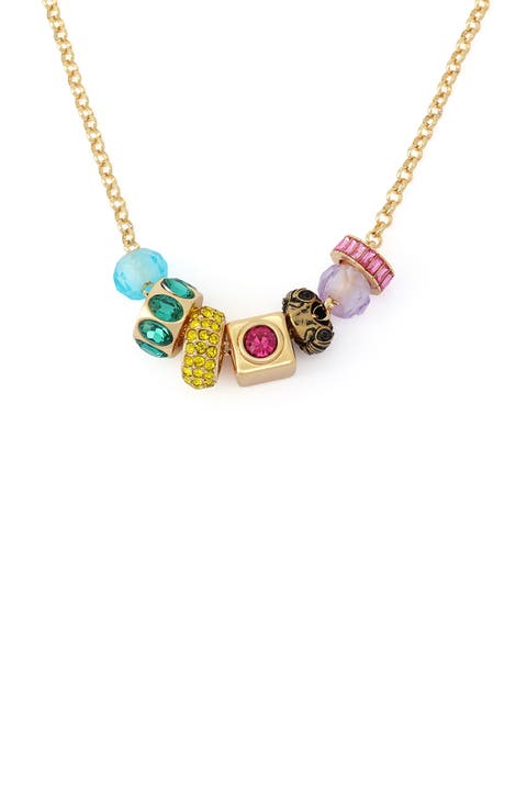 Mixed Rondelle Frontal Necklace