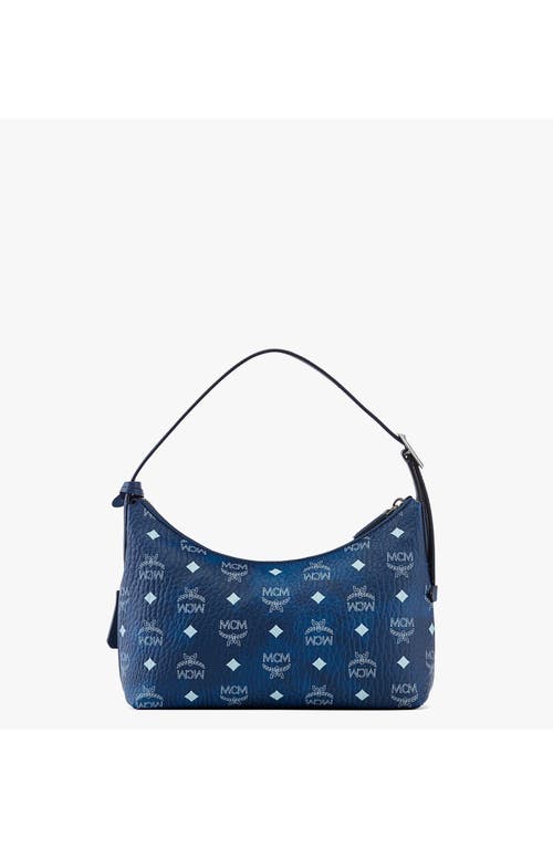 Mcm 'aren Hobo' Small Shoulder Bag In Blue
