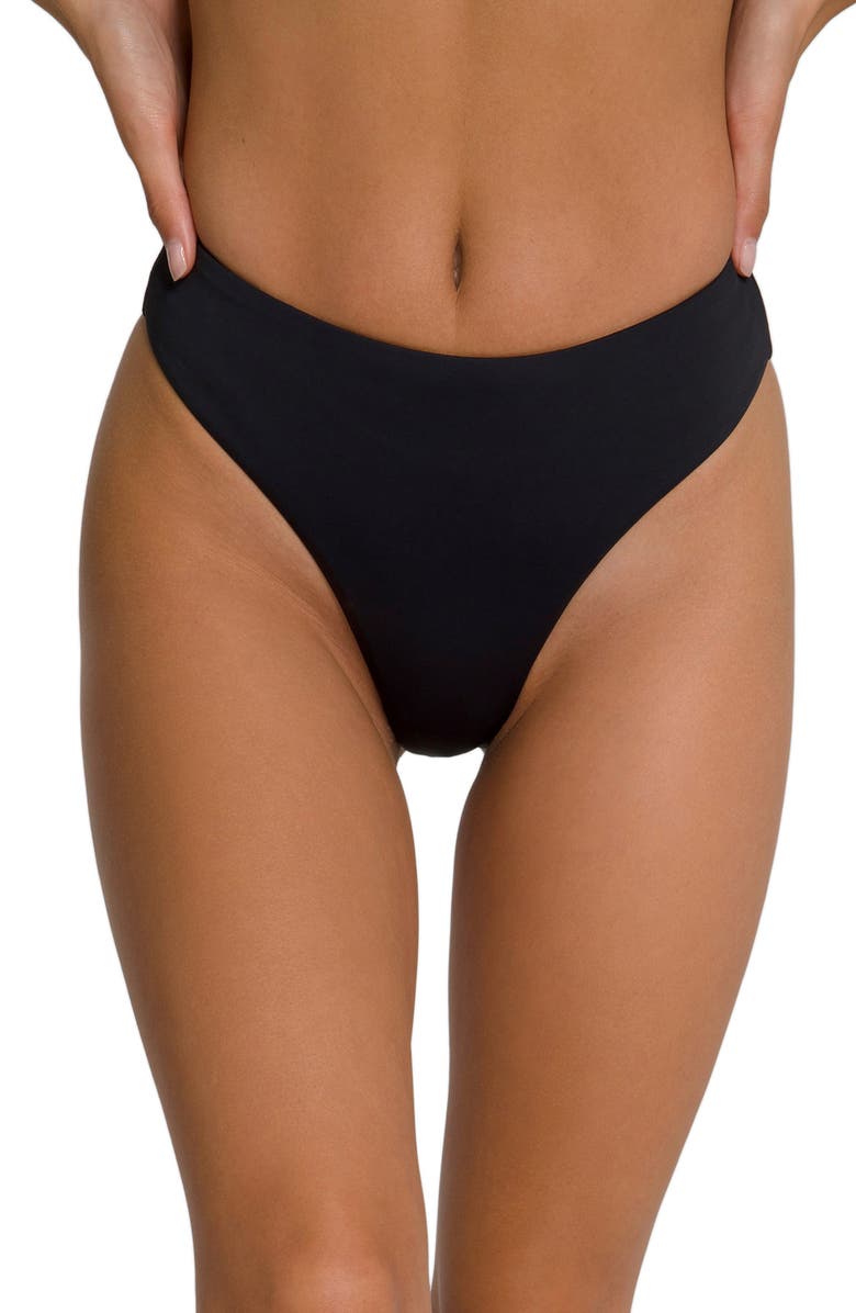 Good American Good Waist Cheeky Swim Bottoms, Main, color, 