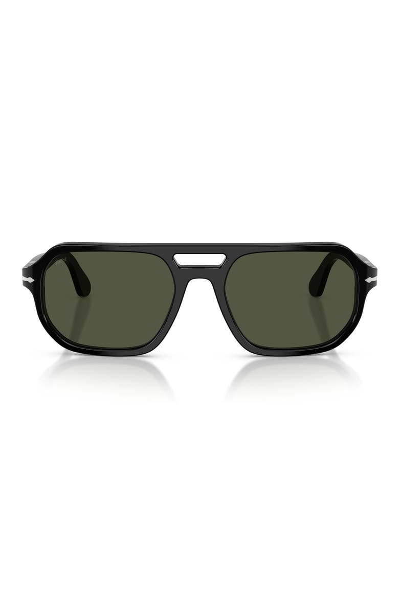 59mm Guido Pillow Sunglasses, Main, color, BLACK / GREEN