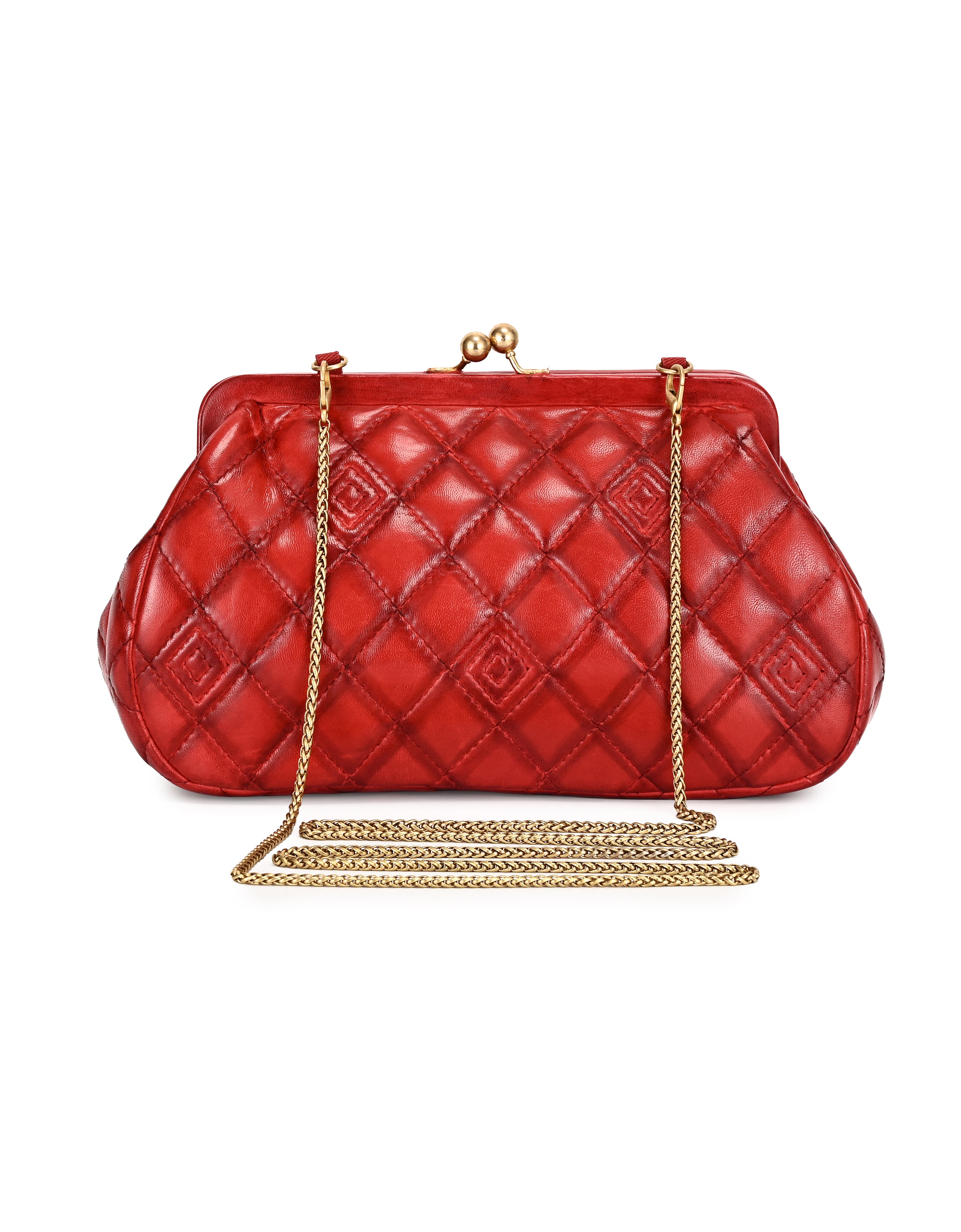 Petunia Small Quilted Leather Crossbody, Alternate, color, Red