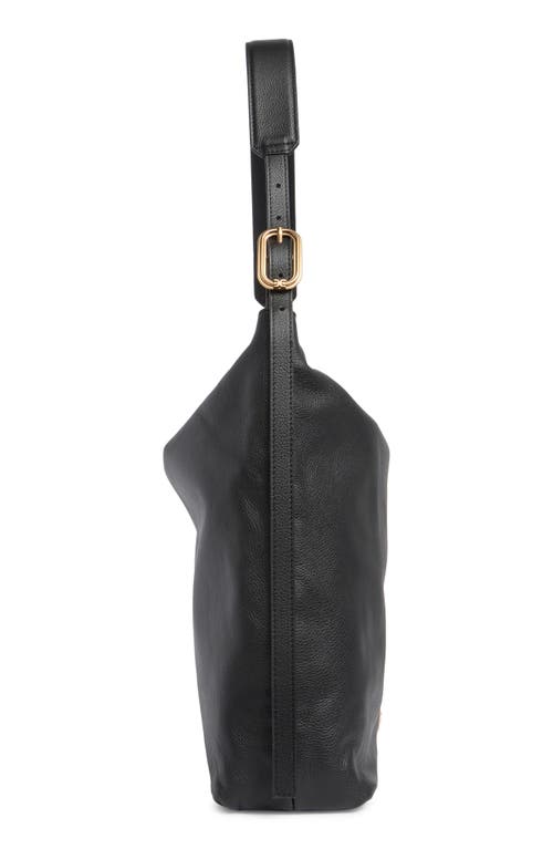 Sam Edelman Kara Medium Buckle Hobo Bag In Black