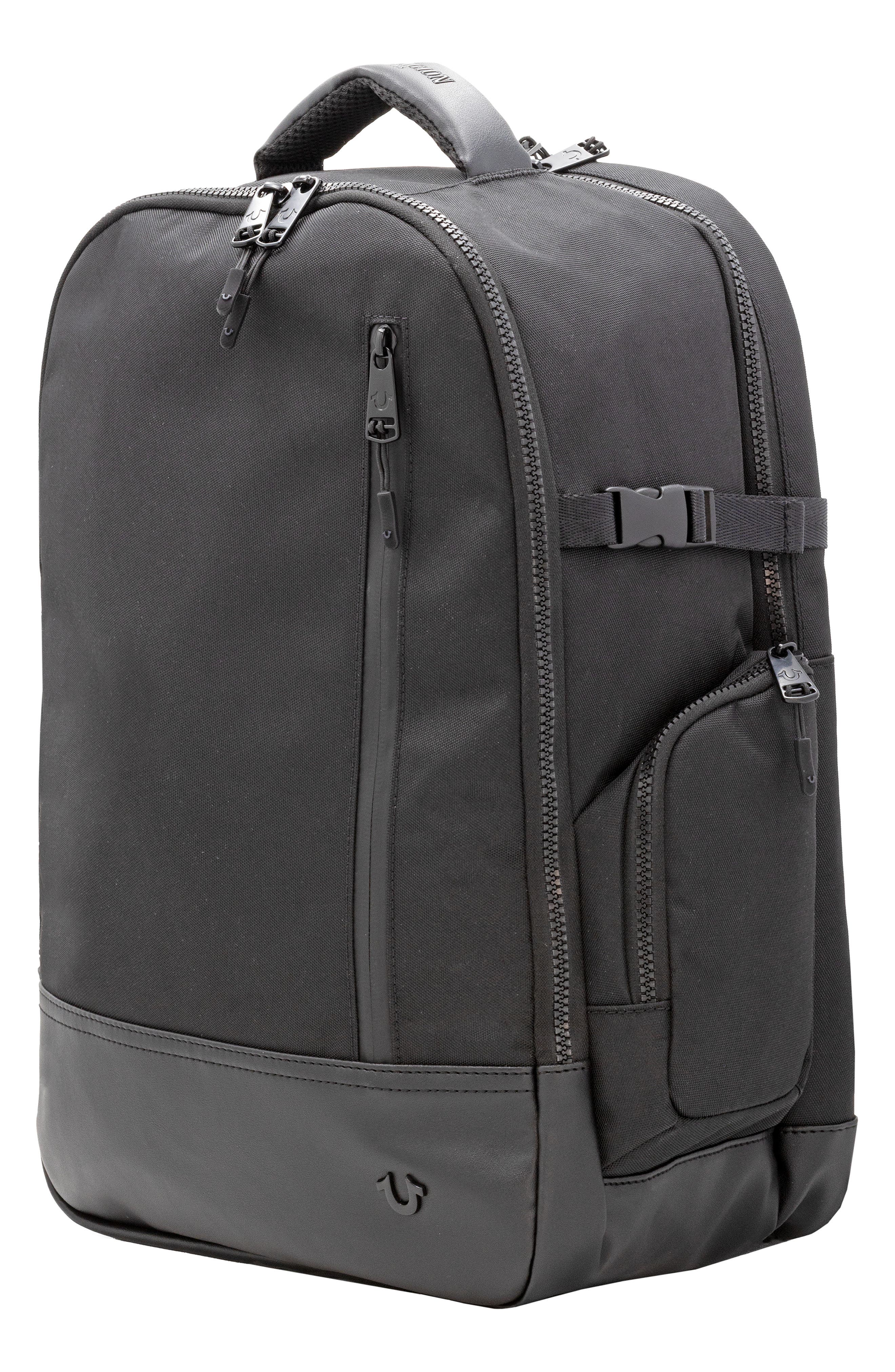 True Religion Hemi Canvas Backpack, Alternate, color, Black