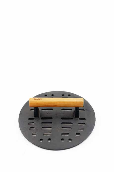 BergHOFF INTERNATIONAL Cast Iron Slotted Steak Press - Black