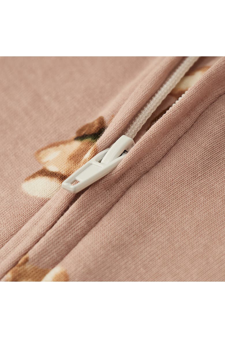 Organic Cotton Zipper Pajama, Alternate, color, Mushroom