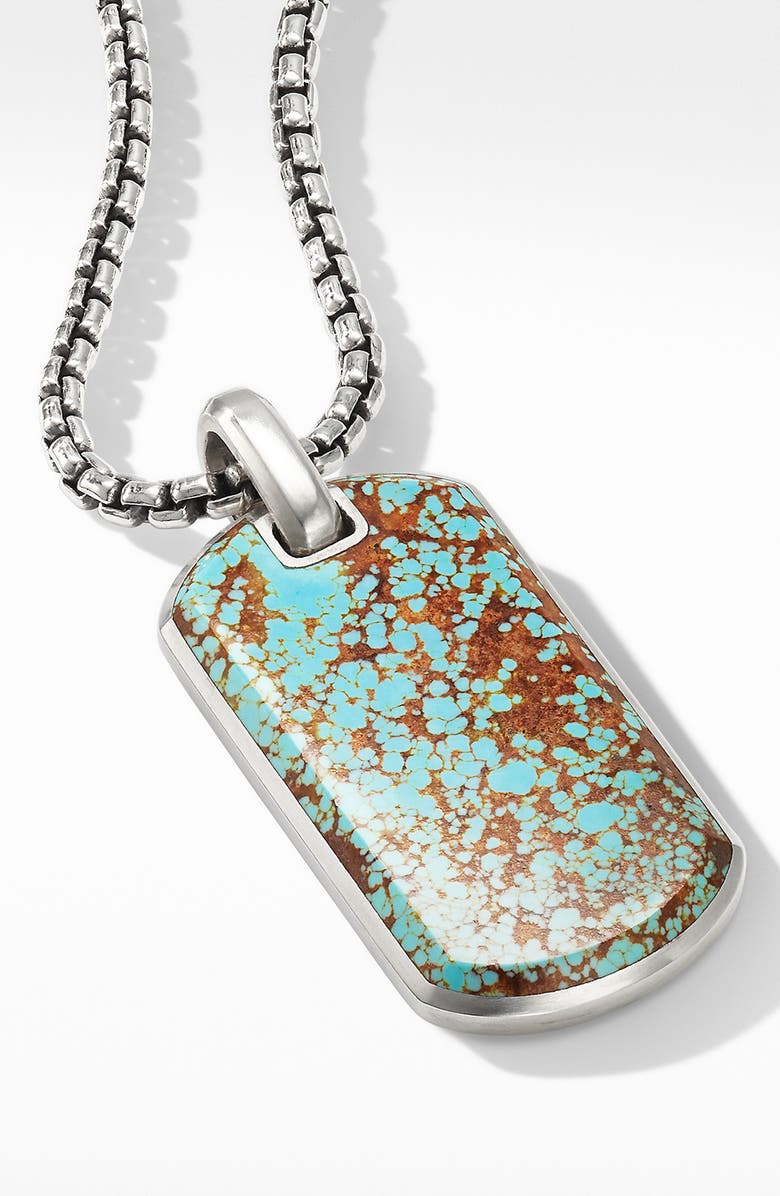 David Yurman Streamline<sup>®</sup> Tag with Turquoise, Alternate, color,