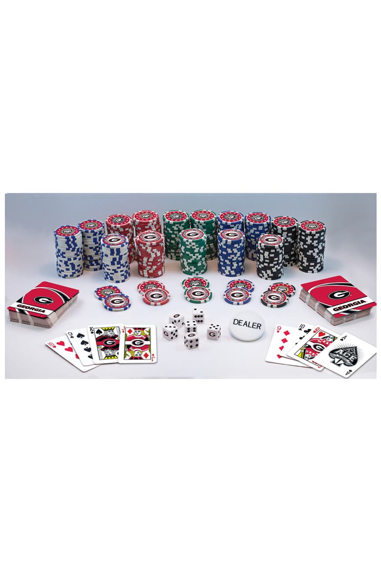 Georgia Bulldogs 300 Piece Poker Set, Alternate, color, Multicolor