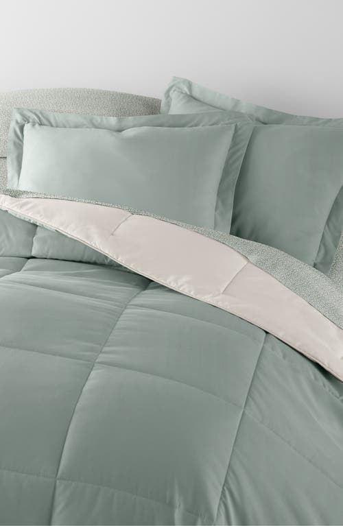 Homespun 7-piece Assorted Reversible Comforter Set In Eucalyptus