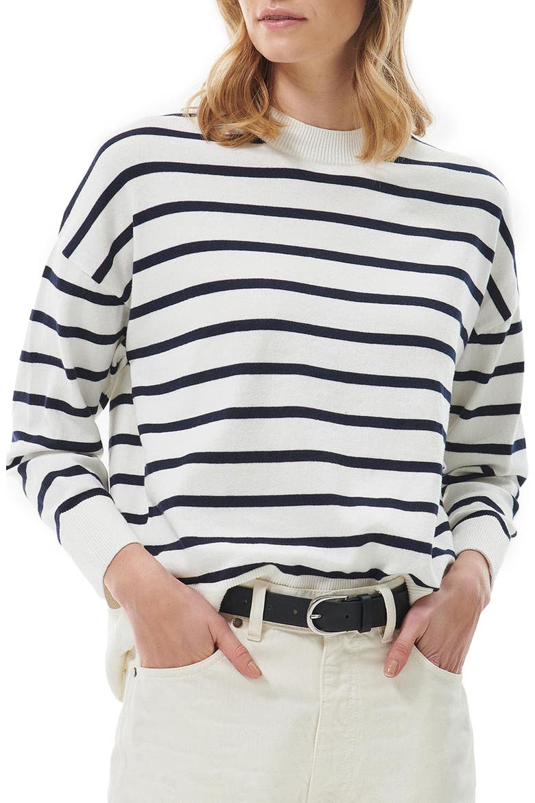 Bradley Stripe Long Sleeve T-Shirt, Main, color, CLOUD