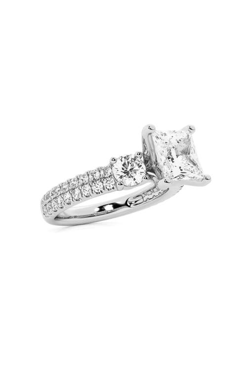 Badgley Mischka Collection Princess Cut Diamond Ring In White
