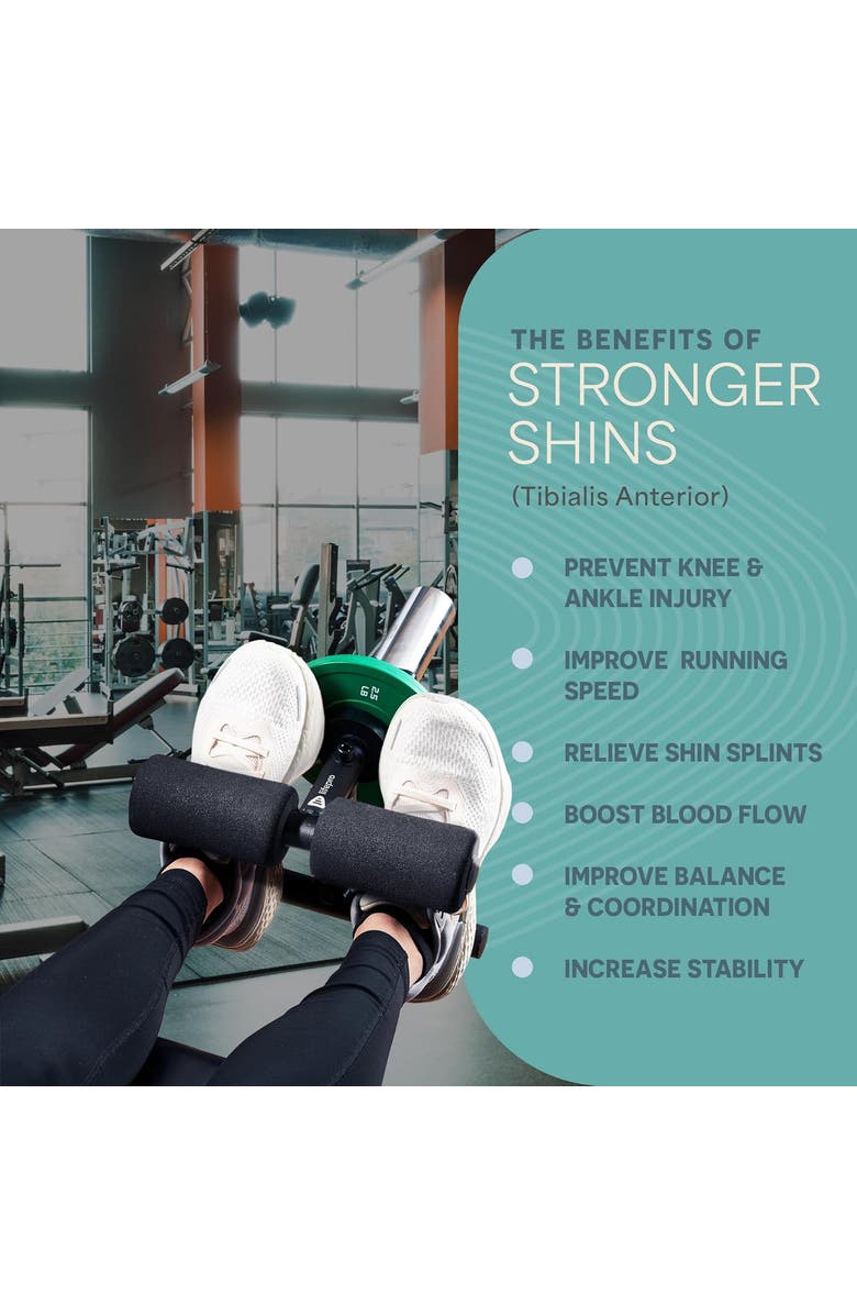 Lifepro Tib Bar for Tibialis Raises Lower Leg Strength & Ankle Training Equipment, Alternate, color, Black